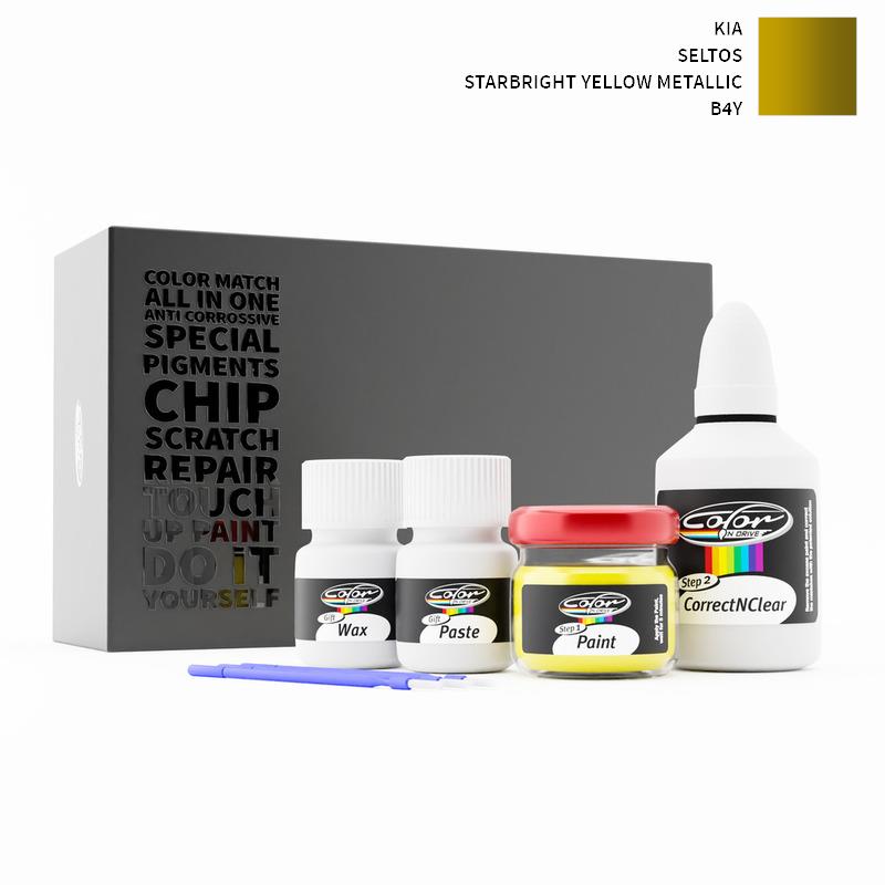 KIA Seltos Starbright Yellow Metallic B4Y Touch Up Paint