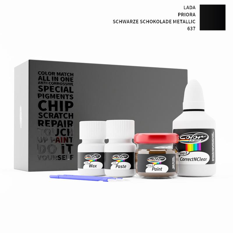 Lada Priora Schwarze Schokolade Metallic 637 Touch Up Paint