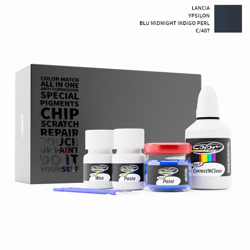 Lancia Ypsilon Blu Midnight Indigo Perl 407/C Touch Up Paint