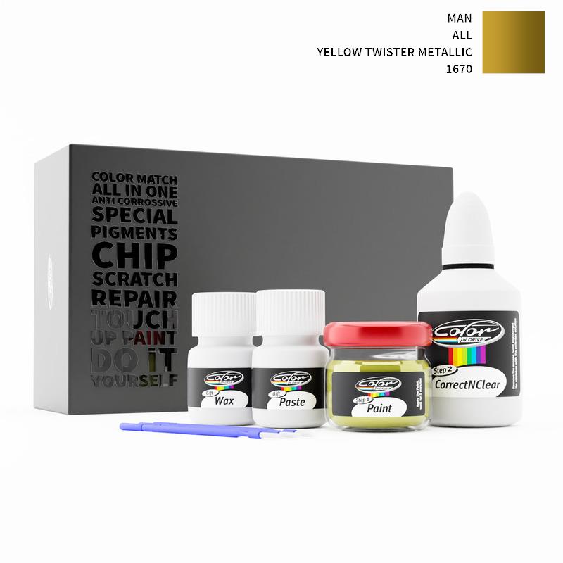 MAN ALL Yellow Twister Metallic 1670 Touch Up Paint