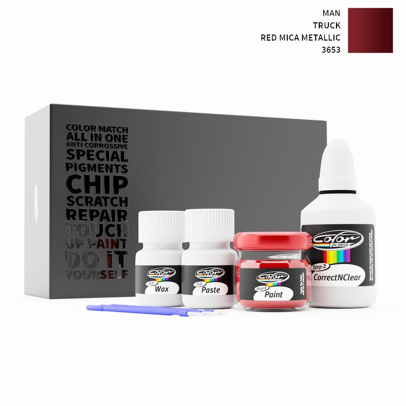 MAN Truck Red Mica Metallic 3653 Touch Up Paint