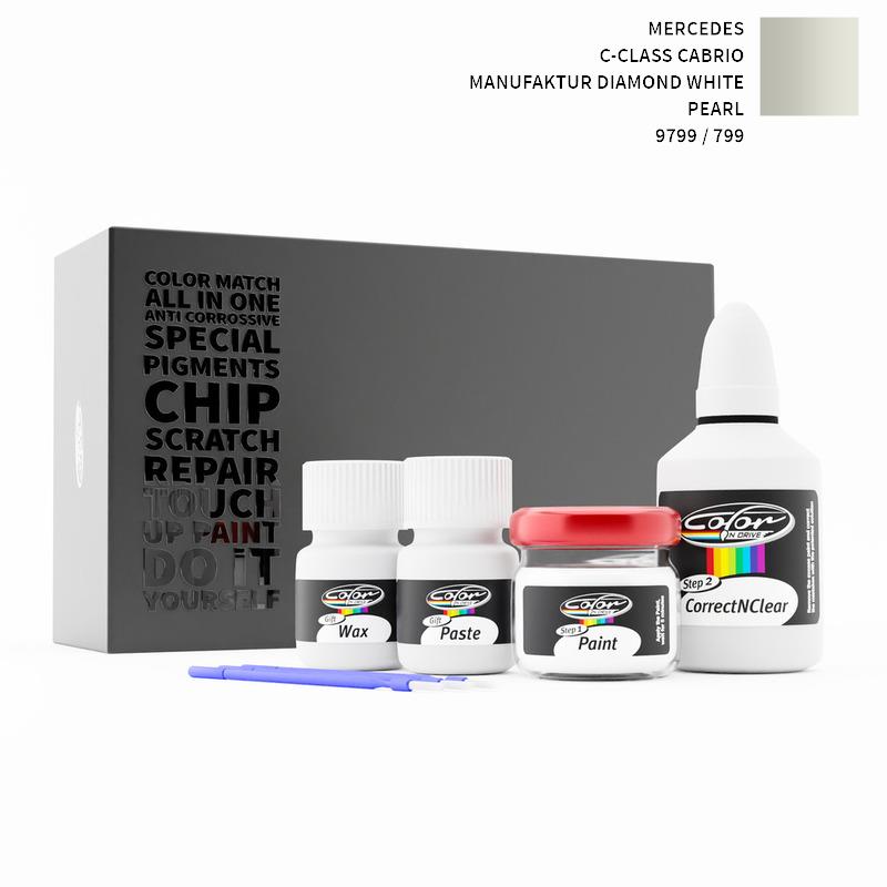 Mercedes C-Class Cabrio Manufaktur Diamond White Pearl 799 / 9799 Touch Up Paint