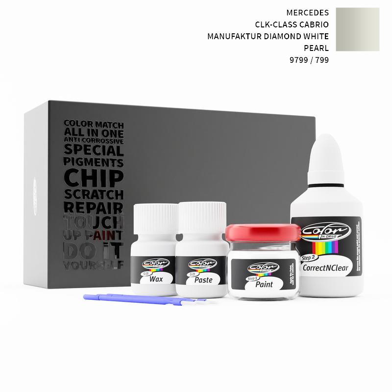 Mercedes Clk-Class Cabrio Manufaktur Diamond White Pearl 799 / 9799 Touch Up Paint