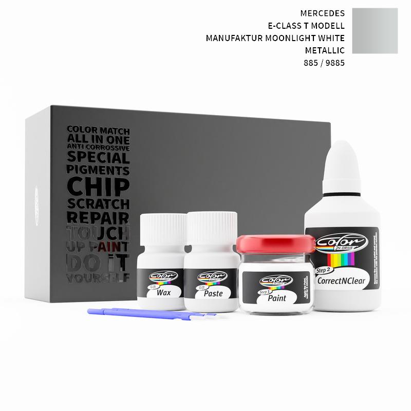 Mercedes E-Class T Modell Manufaktur Moonlight White Metallic 9885 / 885 Touch Up Paint
