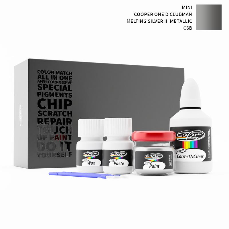 Mini Cooper One D Clubman Melting Silver Iii Metallic C6B Touch Up Paint