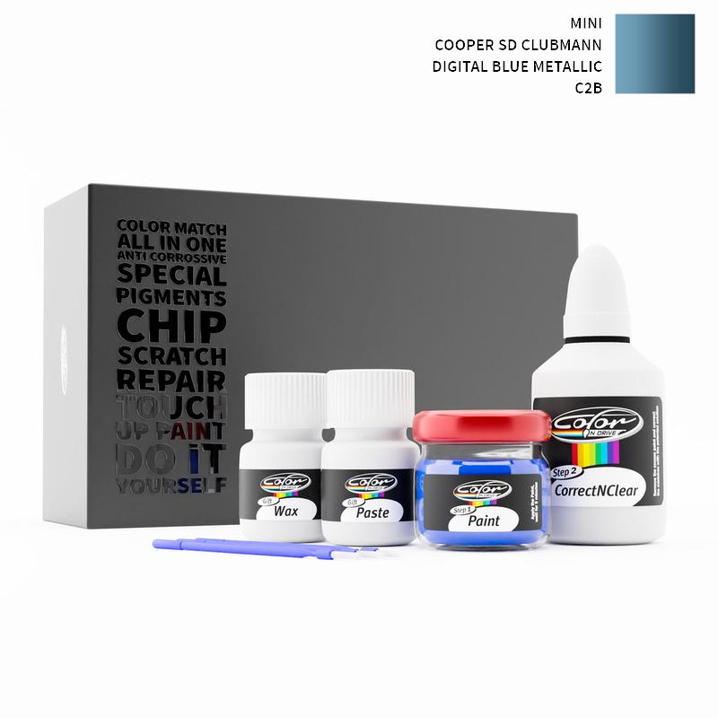 Mini Cooper Sd Clubmann Digital Blue Metallic C2B Touch Up Paint