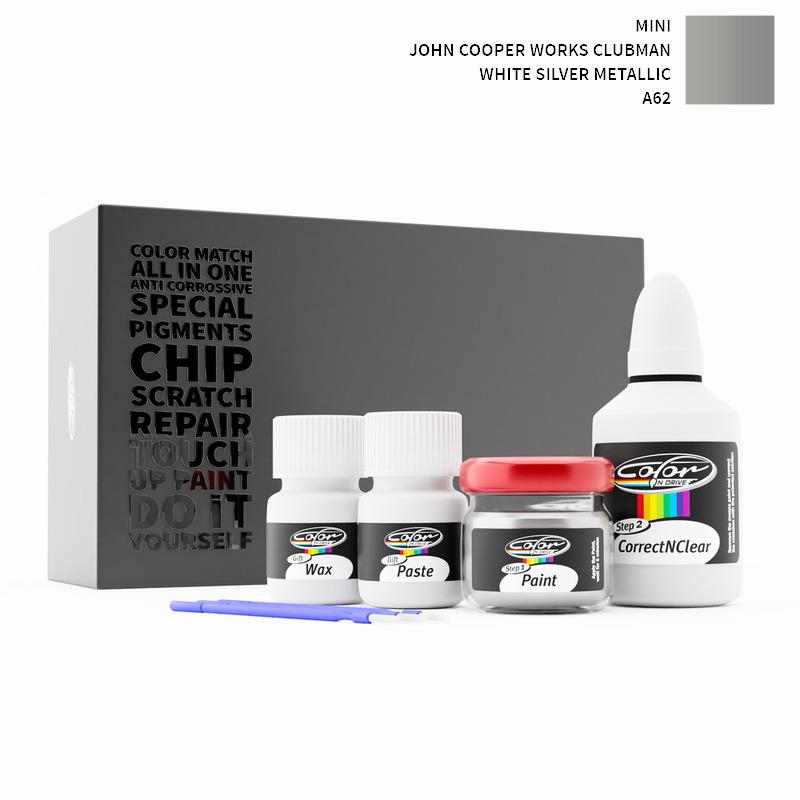 Mini John Cooper Works Clubman White Silver Metallic A62 Touch Up Paint