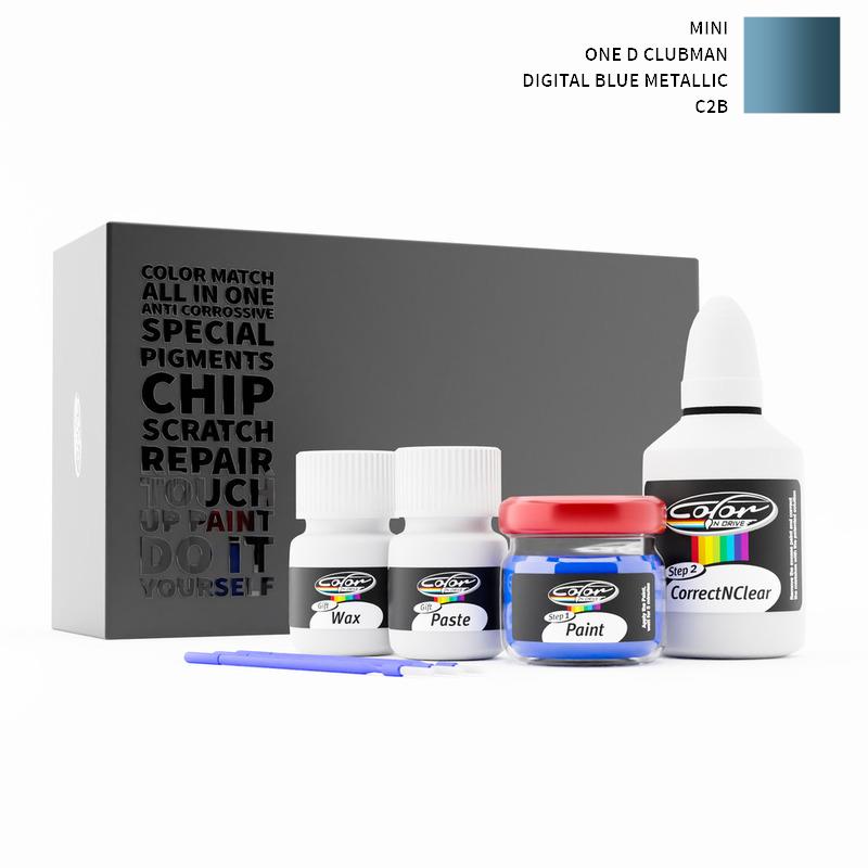 Mini One D Clubman Digital Blue Metallic C2B Touch Up Paint