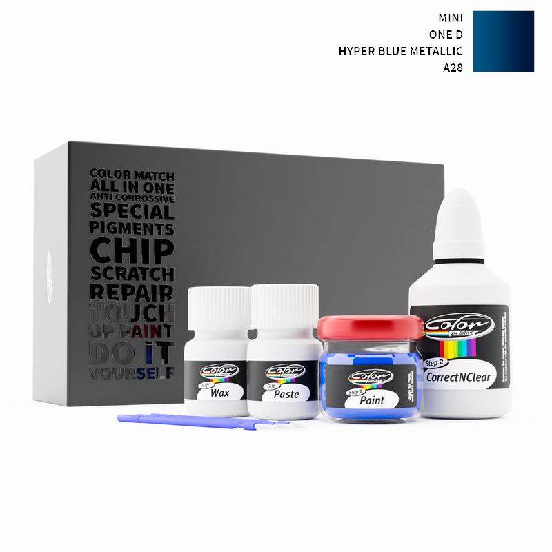 Mini One D Hyper Blue Metallic A28 Touch Up Paint