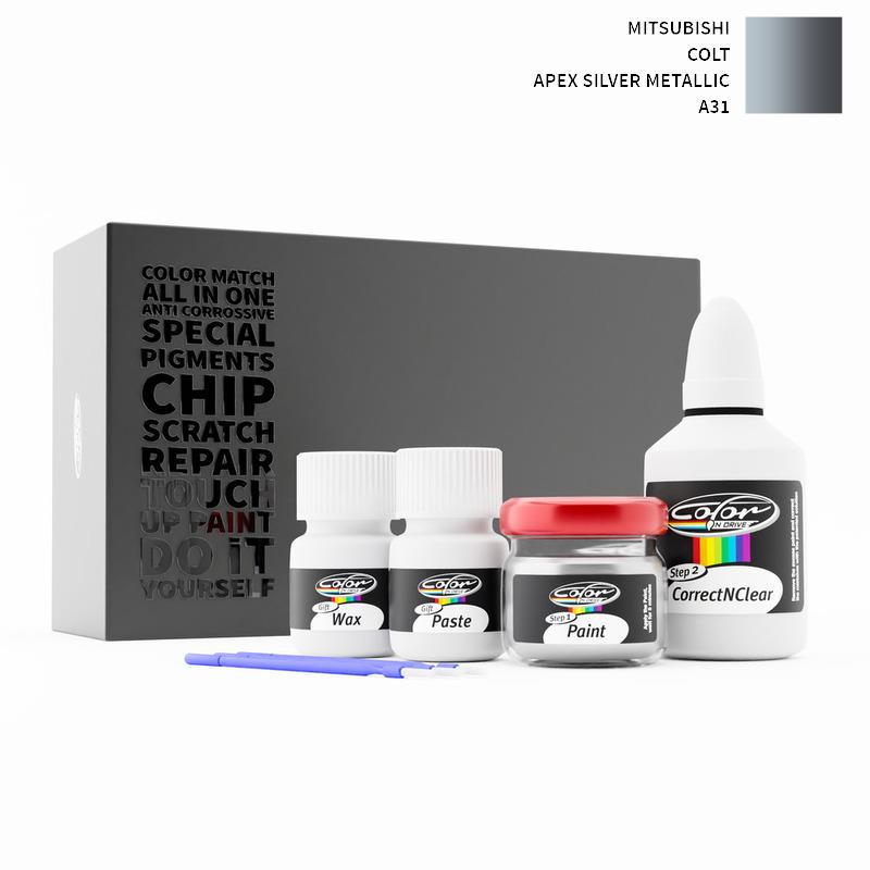 Mitsubishi Colt Apex Silver Metallic A31 Touch Up Paint