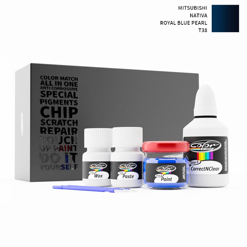 Mitsubishi Nativa Royal Blue Pearl T38 Touch Up Paint