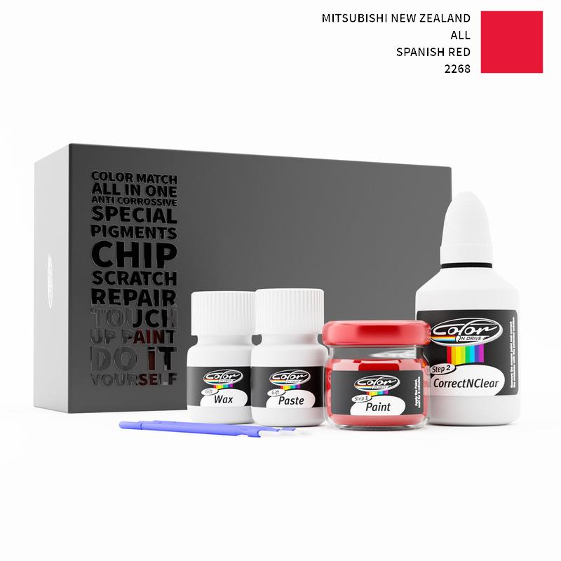 Mitsubishi New Zealand ALL Spanish Red 2268 Touch Up Paint