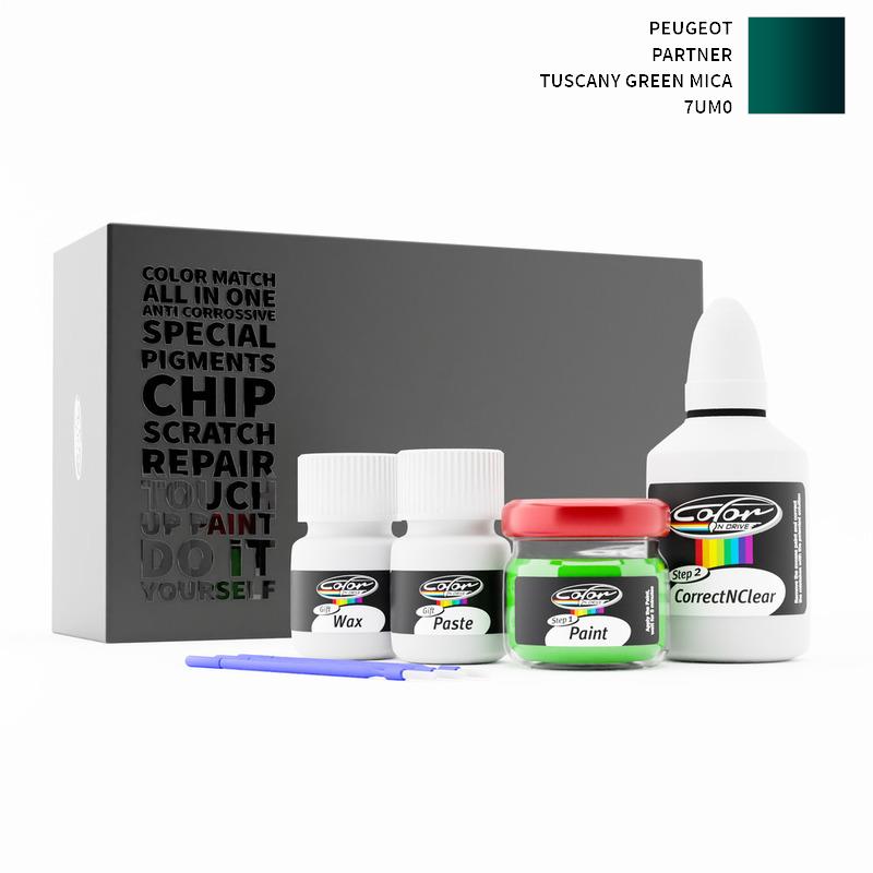 Peugeot Partner Tuscany Green Mica 7UM0 Touch Up Paint