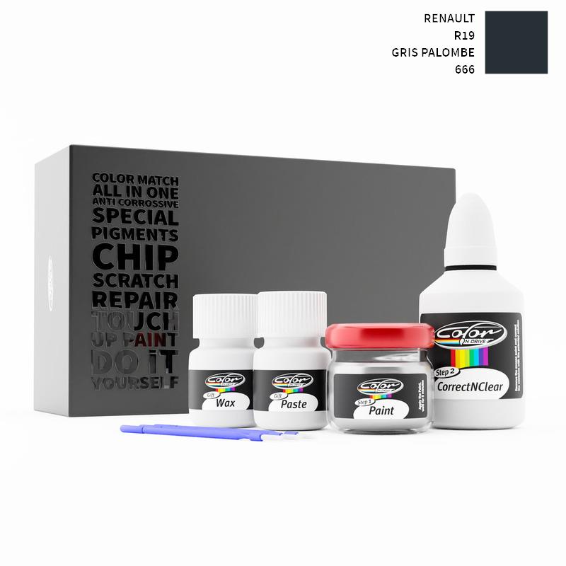 Renault R19 Gris Palombe 666 Touch Up Paint
