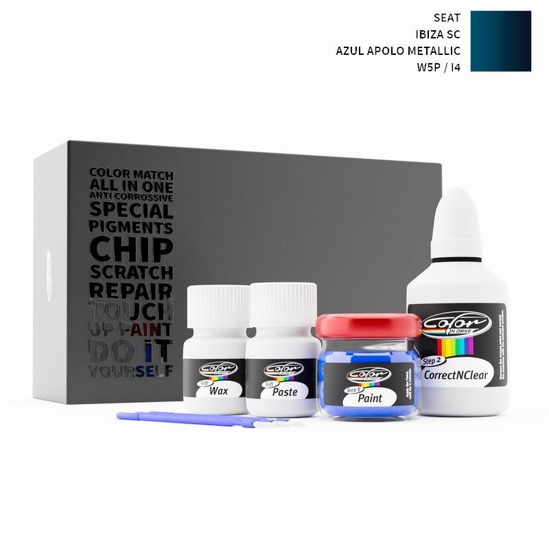 Seat Ibiza Sc Azul Apolo Metallic W5P / I4 Touch Up Paint