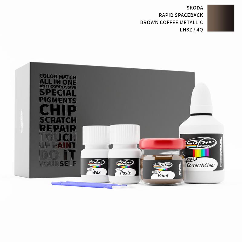 Skoda Rapid Spaceback Brown Coffee Metallic LH8Z / 4Q Touch Up Paint
