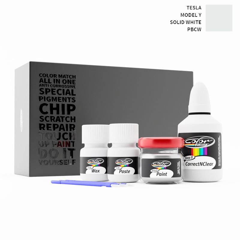 Tesla Model Y Solid White PBCW Touch Up Paint