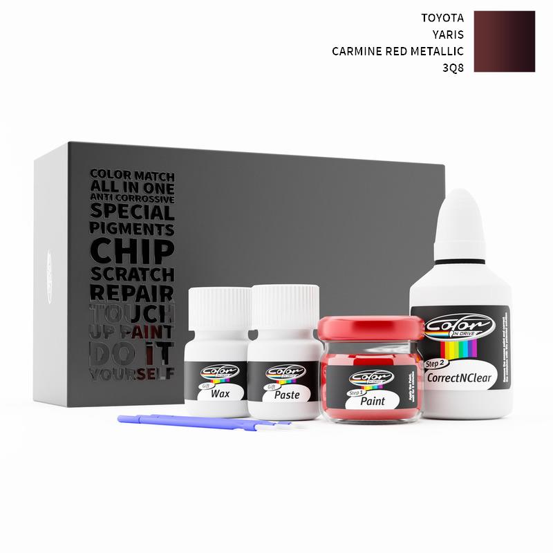 Toyota Yaris Carmine Red Metallic 3Q8 Touch Up Paint