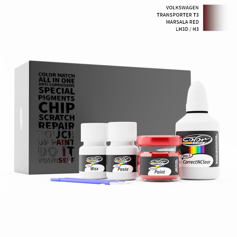 Volkswagen Transporter T3 Marsala Red LH3D / H3 Touch Up Paint
