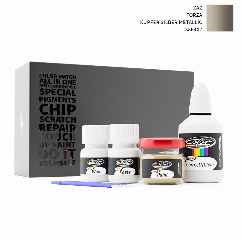 ZAZ Forza Kupfer Silber Metallic 886407 Touch Up Paint