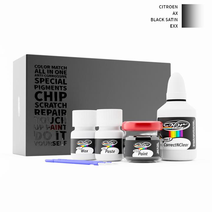 Citroen AX Black Satin EXX Touch Up Paint