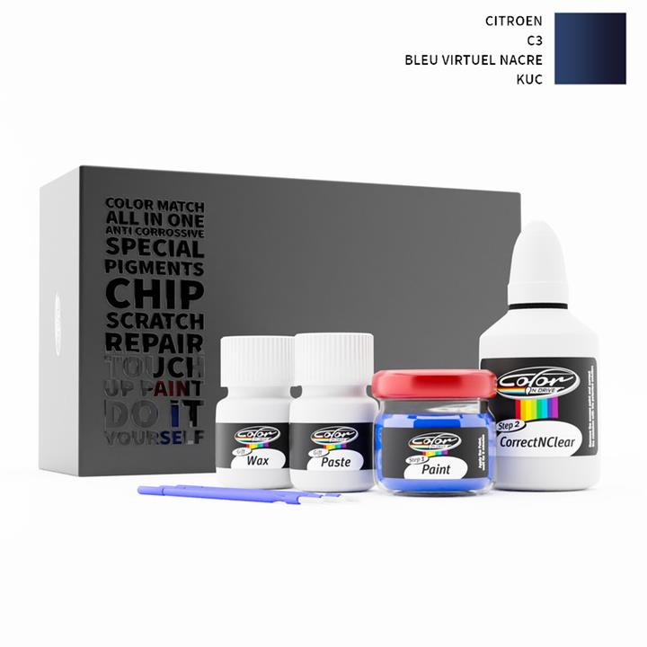 Citroen C3 Bleu Virtuel Nacre KUC Touch Up Paint
