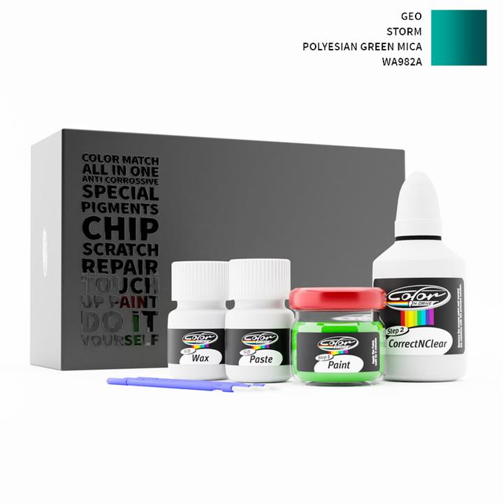 GEO Storm Polyesian Green Mica WA982A Touch Up Paint