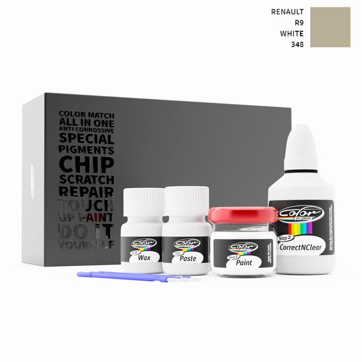 Renault R9 White 348 Touch Up Paint