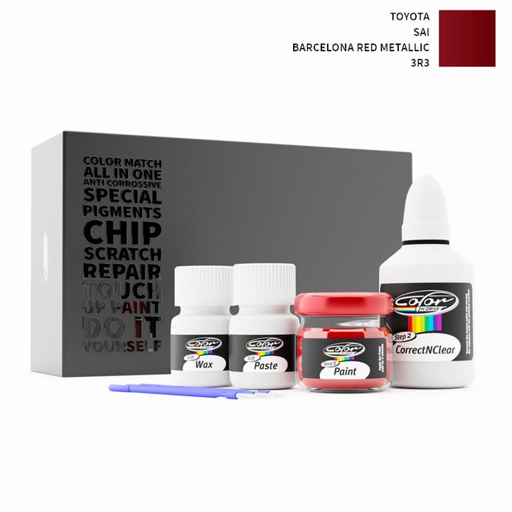 Toyota SAI Barcelona Red Metallic 3R3 Touch Up Paint